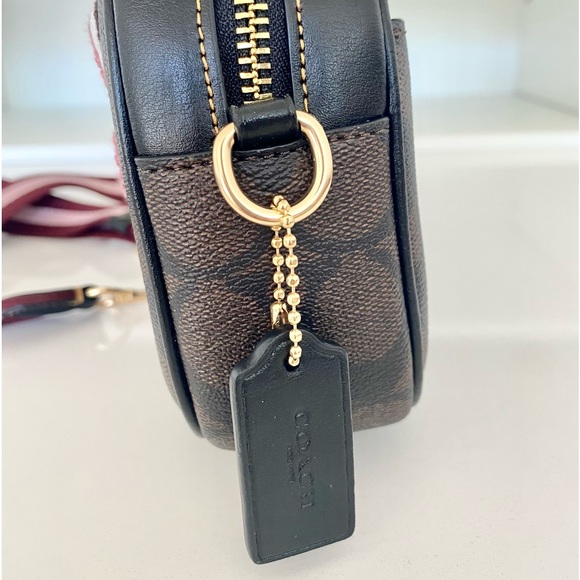 🔥💜NEW💜Coach Jamie camera bag/crossbody bag/shoulder bag/canvas leather - Picture 4 of 10